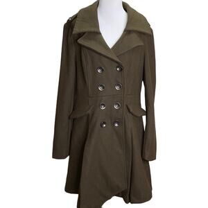 Runway New York Olive Green Pea Coat